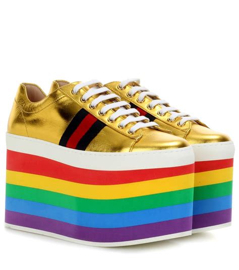 gucci rainbow star|gucci rainbow platform shoes.